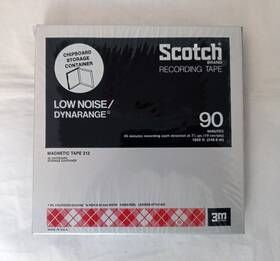 2-r90 Scotch 1 7 Inch Magnetic Recording Tape 212 Low Noise Dynarange Reel 90 M Sealed