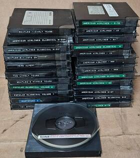 90-212 Scotch Lot Of 24 90 212 7 Inch Reel To Tapes In Hardshell Cases O