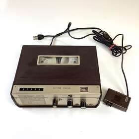7244 Sears Vintage Silvertone Model Reel To Tape Recorder 1940 With Microphone