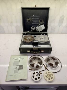 Silvertone 3230a Tape Recorder Model Vintage With And Manuel