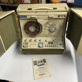 7237 Silvertone Sears Reel To Magnetic Sound Recorder 7237. Turns On And Spins
