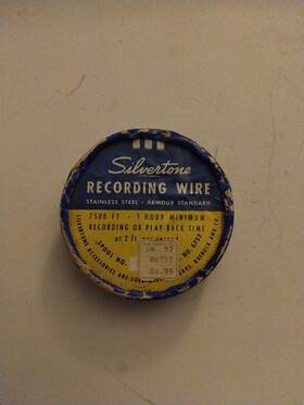 R6757 Silvertone 3 Vintage Recording Wire Reels -