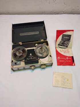 Sa-106 Sonic-aire Real To Tape Recorder Model Works
