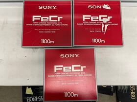 11-1100bl Sony 1100bl Fecr Ferri-chrome Recording Tape 3600 Fttype R-11a Lot Of 3 Used