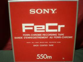 Sony Ferri-fecr-7-550- Fecr -7-550-bl Ferri-chrome Recording 7 Inch Back Coated Reel To Tape