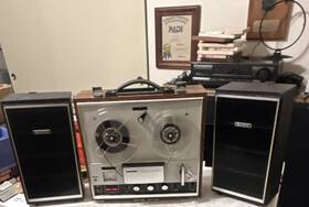 Sony Tc-252w Reel-to-reel Tape Recorder Mpn Model With Speakers