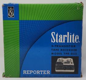Tpr-852 Star-lite 5 Transistor Tape Recorder As Is For Parts