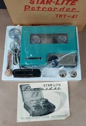 Trt-41 Star-lite Vintage Transistor Reel To Tape Recorder