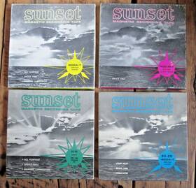 Sunset 1800a-7 Vintage Lot Magnetic Recording Tape Reel 1200 1800 2400 Acetate Mylar 7 Inch