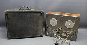 923f Tandberg Vintage Reel To Tape Recorder Turns On With Case