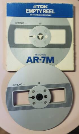 Amr-7m Tdk 7 Inch Metal Reel 1/4 Tape With Box Rare