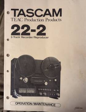 22-2operation Teac Tascan 22-2operation/maintenance With Schematics And Theory Of Operation