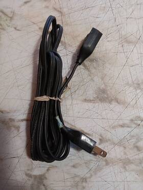 41-633 Teac Reel To 2 Prong Original Power Cord 6a 125v Part# 41-633. Dark Gray