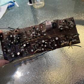 48030-3 Teac A-1500 Main Circuit Board Loaded With Germanium Transistors Relay