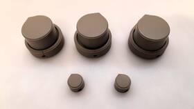 Teac 5534704000 X-7r Genuine Control Knobs Complete 8 Pieces Set In Operational Condition