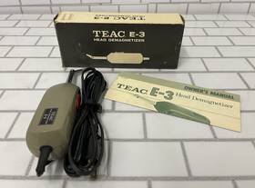Teac 788875220142 Vintage E-3 Head Demagnetizer 117v Original Boxing W/ Manual