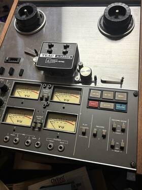 Teac A-334os 4 Track Channel Tape Deck . Vintage 1970 S Wood Preowned