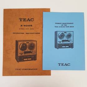 A-4010sx Teac Original Reel To Tape Recorder Manual Vintage