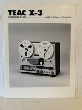 Teac Cg-20k Original 1980 X-3 Reel To Sales Brochure Catalog Accessories Manual Ex