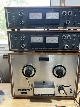 Tca-40 Teac Rare Simul Sync Reel To Tape Recorder Player Vintage