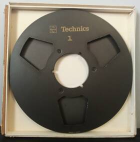 Rp-10 Technics Vintage Black Empty Tape Reel - 10.5 Inch No Reserve