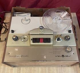 Vm722 The Voice Of Music Vtg Stereophonic 1961 722 Tape Player/recorder Works Please Read