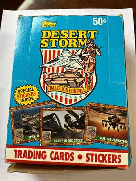 Topps 041116104596 Desert Storm Trading Card Box Of 36 Unopened Wax Sealed Packs