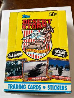 Topps 041116124594 Desert Storm Victory Edition Trading Card Box / 36 Unopen Wax Sealed Packs