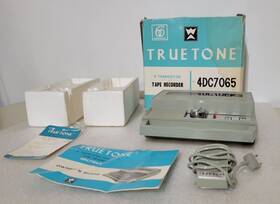 4dc7065 Truetone 5 Transistor Portable Tape Recorder - For Parts Or Repair