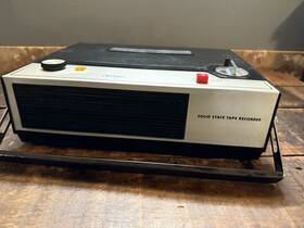 Gen-3619a Wards Airline Vtg Ac/dc Reel To Solid State Tape Player/recorder