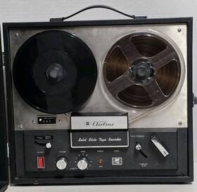 Gen-3657a Wards Airline Vintage Solid State Reel To Tape Recorder No
