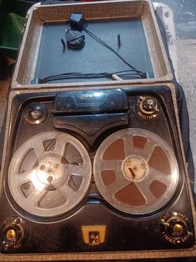 2410-1 Webcor Royal Model Reel To Tape Recorder Vintage Needs Tube