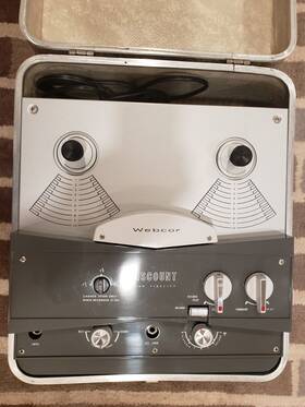 Ep-210b-1 Webcor Vintage Viscount Reel-to-reel Recorder Portable Original Works