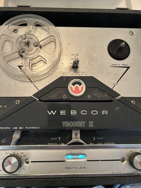 Webcor Ep-2303-1 Inch Regent Stereofonic Reel-to-reel Recorder/playe Ep2303- 1a 1960