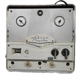 Webcor Ep2001-1 Vintage Royalite #ep2001-1 Reel-to-reel Recorder With Manual Parts/repair