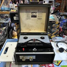 Ep2202-1a-parts Webcor Vintage Compact Deluxe Reel Ato Recorder Model Ep2202-1a-not Tested