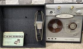 Webcor Ep2821-1 Vintage Royal Coronet Reel 2 Tape Recorder-needs Power Cord