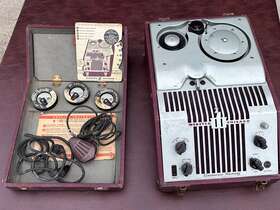 Webster-chicago 80-1 375 Wire Recorder Model Rma Turns On For Part Or Repair