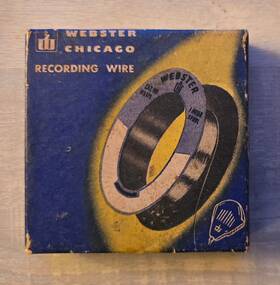 X174 Webster-chicago Vintage Recording Wire Spool Original Box And Packaging