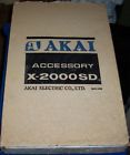 X-2000sx Akai Vintage Reel To Accessory Kit In Original Box