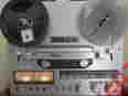 X700r Teac Silver Reel To Tape Deck W 49 Tapes Dust Cover