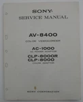 Service Manual For Sony AV-8400 Eiaj Portable Video Recorder. Fixed Price $49.95.