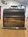 Edison Home Phonograph Cylinder Record Player Machine Wood Cabinet Case. Fixed Price $76.00.