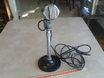 Vintage Primo Model M-131 Crystal Microphone With Aiwa Stand **not Tested. Fixed Price $70.00.
