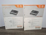 Sony TC-70 Cassette Tape Recorder Service Manual Original Oem Paperwork. Fixed Price $10.79.