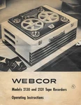 Operating And Service Manual Webcor 2130 2131 Series Tape Recorder. Fixed Price $7.99.