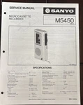 Sanyo . JULY/84/ 5450 Microcassette Recorder Service Manual. Fixed Price $20.00.