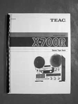 One New Copy Teac X-700R Reel To Tape Deck Recorder Owner S Manual. Fixed Price $28.95.