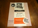 Webcor Manual Sterophonic Tape Recorder Regent Coronet - Model 2007 & 4007. Fixed Price $8.99.