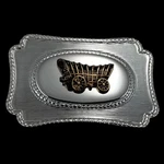 Belt Buckle Covered Wagon Western Pioneer Old Cowboy Oregon Trail. Fixed Price $41.24.